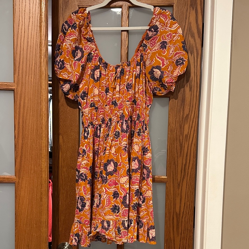 Cleobella Orange Floral Mini Dress​ - Picture 5 of 12